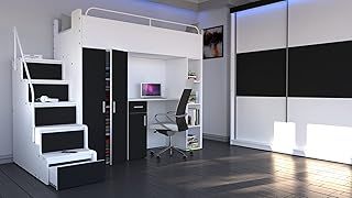 High Sleeper Bed With Desk