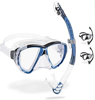 CRESSI Big Eyes - Single Big Eyes Mask or Combo Set Mask + Snorkel UD for Diving and Snorkelling, One Size, Adults