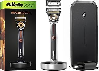 Gillette Labs With Exfoliating Bar, Razor For Men, 1 Handle - 2 Blades, Includes Premium Magnetic Stand
