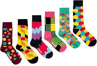 OddBalls | Sock Multipack | 6 Pack | Mens & Womens | Colourful Cotton Socks | Work Socks | Elasticated Ankle
