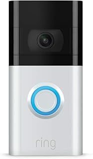 Certified Refurbished Ring Video Doorbell 3 by Amazon|Wireless Video Doorbell Security Camera - HD video, improved motion detection, battery-powered,easy installation|30-day free trial of Ring Home