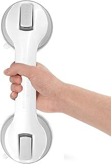 Newthinking Suction Bathroom Grab Rails, Hand Rail for Disabled, Portable Mobility Aids Safety Handle with Suction Cup Fitting, No Fixings Needed for Bathroom, Children and Disability Aids (1 Pack)