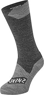 SEALSKINZ | Raynham | Unisex Waterproof All Weather Mid Length Sock | Running, Trekking, Camping & Everyday Use | Merino Wool Lining | 4-Way-Stretch
