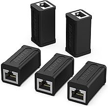 BENFEI RJ45 Inline Coupler, 5 Pack Cat7 Cat6 Cat5e Ethernet Coupler Female to Female