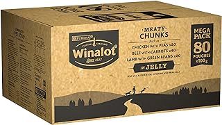 Winalot Meaty Chunks Mixed in Jelly Wet Dog Food 80x100g