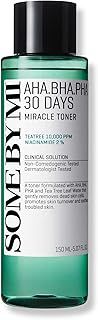 SOME BY MI AHA BHA PHA 30 Days Miracle Toner 150ml - Exfoliating Toner with Salicylic Acid for Blackhead Removal & Pore Reducing - Tea Tree Acne Toner for Face - Korean Skincare for Acne Prone Skin