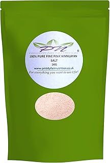 Fine Pink Himalayan Salt, Finest 100% Pure, Premium Quality 1kg Natural and unrefined by Priddyfair Nutrition