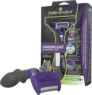 FURminator Undercoat deShedding Tool for Medium/Large Long Hair Cats Over 4.5 kg