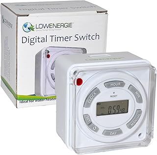 Lowenergie 16A Digital Water Immersion Heater Timer, 7 Day programmable