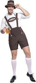 EraSpooky Men's German Bavarian Oktoberfest Costume Fancy Dress Cosplay Party Funny Outfit for Adult Men