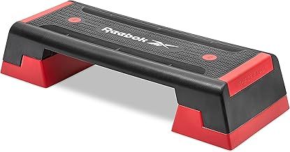 Reebok Fitness Multipurpose Adjustable Aerobic and Strength Training Workout Step Platform for HIIT, Cardio, and General Sessions