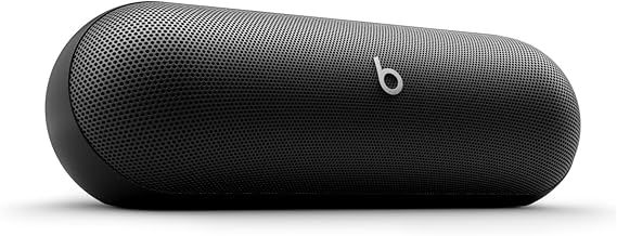 Beats Pill – Wireless Bluetooth Speaker and Portable Charger via USB-C – Up to 24 Hours Battery Life, IP67 Water Resistant, Apple & Android Compatible, Built-in Microphone – Matte Black