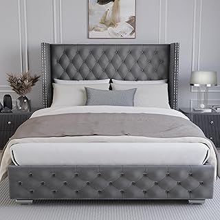 Blisswood Ottoman Storage Bed With Mattress, 5ft King Upholstered Bed Frame, Ottoman Bed With Storage Gas Lift End Opening Wooden Slats King Size Bed Frame (5ft King size With Mattress Included)