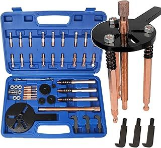 36-in-1 Bearing Puller Set, Inner Bearing Puller Separator Kit, Blind Hole Bearing Removal Tool Bearing Disassembly Gear Puller, Blue