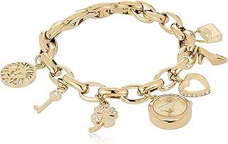 Anne Klein Women's Premium Crystal Accented Charm Bracelet Watch