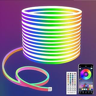 Lucienstar Led Rope Lights - 10M Flexible Neon Light Control With Remote/APP, IP67 Waterproof RGB, Music Sync, Multiple Modes for Bedroom Outdoors Decor
