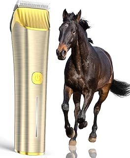 oneisall Horse Clippers,Low Noise Cordless Horse Grooming Kit for Horse Thick and Matted Long Hair