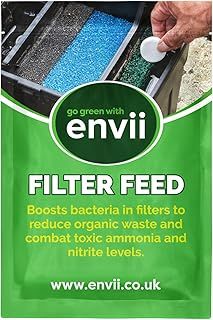 envii Filter Feed – Pond Filter Starter Bacteria Treatment, Boosts Beneficial Bacteria Activity, Safe for All Fish & Wildlife – Treats 20,000 Litres