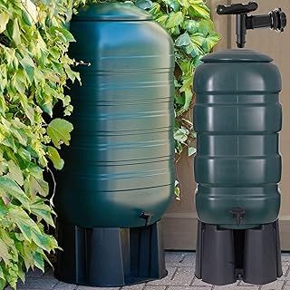 Water Butt Set with Stand Diverter & Tap Garden Waterbutt Barrel Rain Water Collector 100L, 230L & 250L (250 Litre)