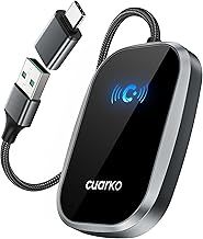 Android Auto Wireless Adapter UK, cuarko 2025 Bluetooth Connection [Easy Setup Plug&Play Latency-Free] Converts OEM Wired to Wireless, Compatible with OEM Android Auto Equipped Vehicles - Grey