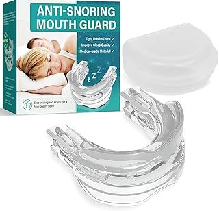 Snoring Aids for Men, Anti Snoring Mouthpiece Prevent Snoring at Night, Anti Snoring Device Stop Snoring Aids Mouth Guard Comfortable for All Mouth Types