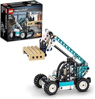 LEGO Technic Telehandler 42133 Model Building Kit; 2-in-1 Toy Designed for Kids Who Love Truck Toys; Rebuilds into a Tow Truck Toy Model; For Ages 7+ (143 Pieces)