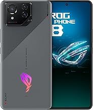 Asus ROG Phone 8, Qualcomm Snapdragon 8 Gen 3, SM8650, 6.78" FHD+ (2400x1080) 165Hz, 12GB RAM, 256GB Storage, Android 14, 50MP Gimbal Camera, 5500mAh, Dual Sim, Grey, UK