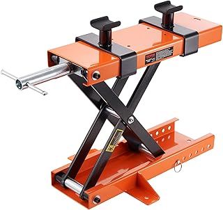 VEVOR Motorcycle Lift, 500 kg Motorcycle Center Scissor Lift Jack with Saddle & Safety Pin, Steel Motorcycle Jack Hoist Stand for Street Bikes, Cruiser Bikes, Touring Motorcycles