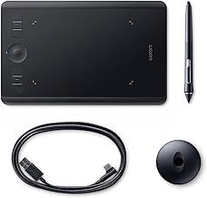 Wacom Intuos Pro S Black with Bluetooth – Drawing Tablet with Pen, Stylus Battery-free & Pressure-sensitive, Compatible with Windows & Mac, Perfect Tablet for Drawing, Professional Graphics & Design