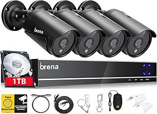 CCTV Camera Systems, 8 Channel Face & Vehicle Detection Security System, Full HD 5MP Cameras & 5mp DVR Outdoor, Home Security Camera System, Motion Detection, Email & APP Alert, CCTV Kit