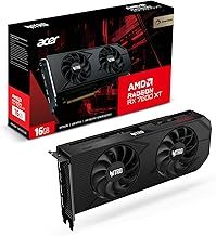 acer Nitro AMD Radeon™ RX 7600 XT OC - 16GB VRAM GDDR6, HDMI, 3X DP - PCIe 4.0 - Dual Fan - Black - Graphics Card