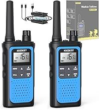 NXGKET Walkie Talkies for Adults Long Range,2Pcs PMR446 Rechargeable walkie talkie w/Built-In Batteries,16 Channels Radios with USB Type-C Cable,VOX Hand-free Auto Squelch for Outdoor Camping Hiking