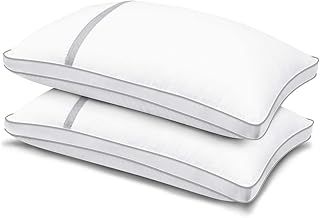 BedStory 2 Pack Hotel Quality Pillows, Down Alternative, Supportive Filled Pillows for Neck/Back/Side Sleepers, Standard Size 42x70cm