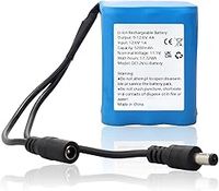MXJFYY DC12V Rechargeable Lithium-ion Battery Pack for MP3 Players, Compatible with most 12V devices,LED Strip, CCTV Camera, Router, Portable DVDs, Electronic Organ DC5521 Interface 5200mAh