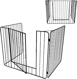 Trendi Heavy Duty Fire Guard Screen with Front Door | For Fireplace, Open Fire, Log Burner | Fireguard to Keep Children, Babies, Dogs, Cats, and Pets Safe | Durable Screen for Home Safety