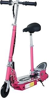 HOMCOM 120W Foldable Powered Scooters with 24V Rechargeable Battery, Adjustable Ride on Toy