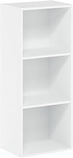Furinno Luder 3-Tier Open Shelf Bookcase, White