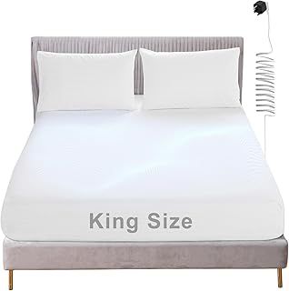 Grounding Fitted Sheet, Earthing Sheets King Size with 15ft UK Cord, Grounding Bed Sheet with 5% Silver Fiber & 95% Organic Cotton for Improving Sleep, Better Working (150x200cm)