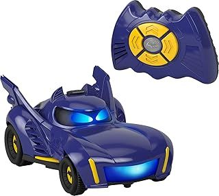 Fisher-Price DC Batwheels Remote Control Car, Bam the Batmobile Transforming RC Toy with Lights Sounds & Character Phrases for Ages 3+ Years, HRB24