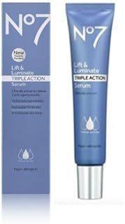Boots No7 Lift & Luminate TRIPLE ACTION Serum **30ml*** VISIBLY REDUCES WRINKLES by Lift & Luminate Triple Action