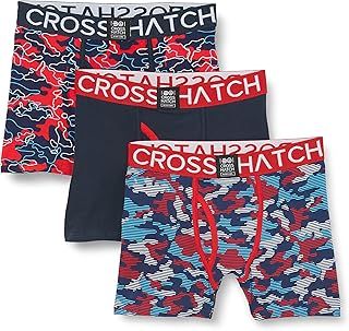 Crosshatch 3 & 5 Pack Men's Boxers, Mens Underwear Multipack, Cotton Trunks Briefs S, M, L, XL, XXL,XXXL by Clothing247