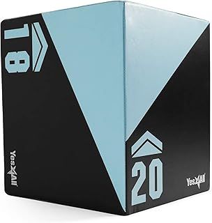 Yes4All 3 in 1 Foam Plyo Box, Plyometric Box Platform For Jump Training, MMA & Conditioning