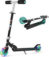 BELEEV V1 Scooter for Kids, 2 Wheels Folding Kick Scooter for Children Girl and Boys, 3 Adjustable Height, Flashing Light up Wheels, Lightweight Scooter with Sturdy Frame, Kickstand, Age 3-12