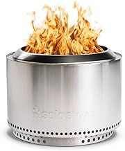 Solo Stove Yukon 2.0 with Stand, Smokeless Fire Pit | Fire Pits for Garden Portable Wood Burning with Removable Ash Pan, Large Outdoor Firepit, Stainless Steel, 68,5 x 50,5 cm, 18,3 kg