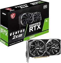 MSI GeForce RTX 3050 VENTUS 2X XS 8G OC Gaming Graphics Card - 8GB GDDR6, 1807 MHz, PCI Express Gen 4 x 8, 128-bit, 1x DP v 1.4a, HDMI 2.1 (Supports 4K)
