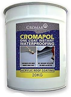 Cromar Grey Cromapol Acrylic Waterproofing Roof Sealant Fibre Reinforced Roof Coat 20Kg