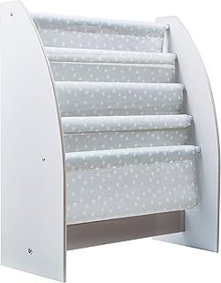 HelloHome, 4 shelf Sling Bookcase, White, One Size