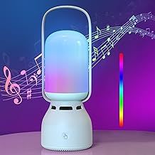 AUYLE LED Touch Bedside Night Light for Kids,Portable Bluethooth Speaker, 7 Modes Dimmable Warm White & RGB Color Changing,Room Decor Nightstand Lamp Gift for Teenage/Girls/Boys Birthday Christmas