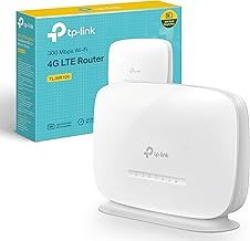 TP-Link TL-MR105 N300Mbps WiFi 4G Router, 4G Cat4 LTE Network, Ethernet Port, 4G Router with Sim Slot, Mobil WiFi Router, Sim Card Router, TP-Link WiFi Router, External Antenna Ports, Plug & Play