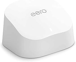 Amazon eero 6 mesh Wi-Fi extender| 500 Mbps Ethernet | Coverage up to 140 m² | Connect 75+ devices | expands existing eero network | 1-Pack